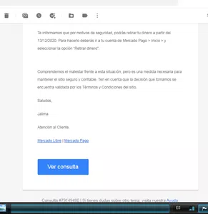 Mercado pago no me entrega mi dinero