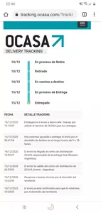 Paquete entregado que nunca llego