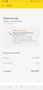 Envios cancelados
