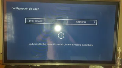 Modulo inalambrico no esta insertado, inserte el modulo inalambrico
