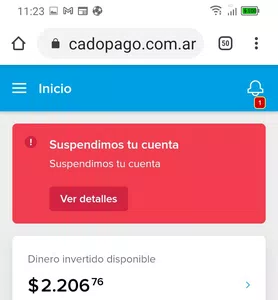 Quiero mí dinero y mí cuenta habilitada