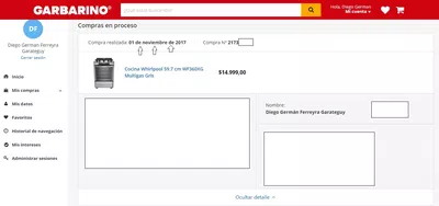 Necesito la entrega de la cocina, o devolucion de la compra