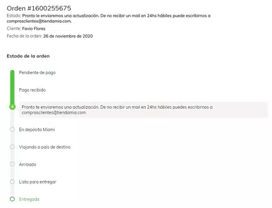 Compra solo recibió el dinero y no avanza