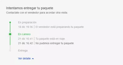 Compra no entregada en fecha, seguimiento incorrecto