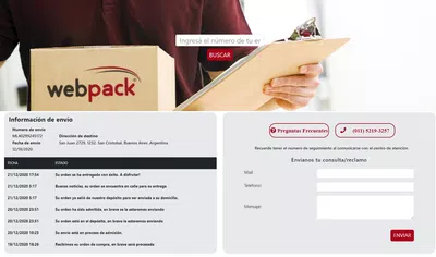 Envio de paquete que nunca llego