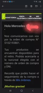 Necesito número de seguimiento, no lo puedo retirar