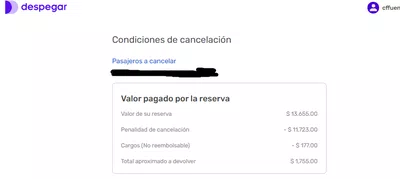 Despegar estafa con la cancelación y reembolso