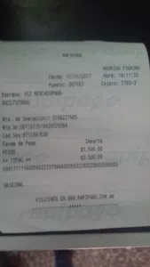 Solicito cancele pago