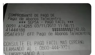 No llego el sistema de pago