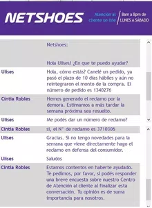 Netshoes no reintegra dinero de compra cancelada