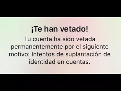 Me meti a una cuenta vetada k no sabian que estaba vetada i lla no puedo jugar
