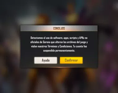 Suspensión de cuenta