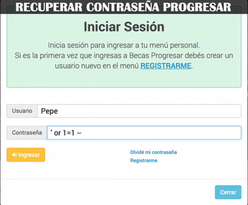 No me acuerdo el usuario y contraseña