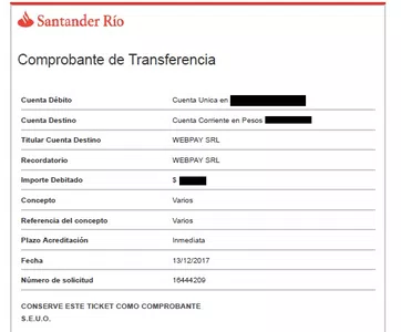 Transferencia a webpay srl a través de steam y no me han acreditado mi dinero