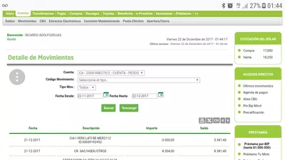 Nesecito que dejen de debitar en cualquier fecha