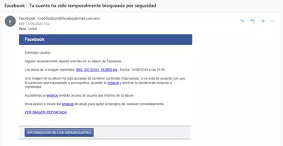 Mi cuenta de facebook esta bloqueado