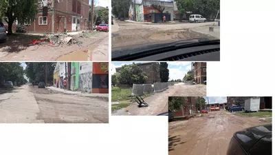 Municipalidad de almirante brown abandona obras y deja desastre en longchamps
