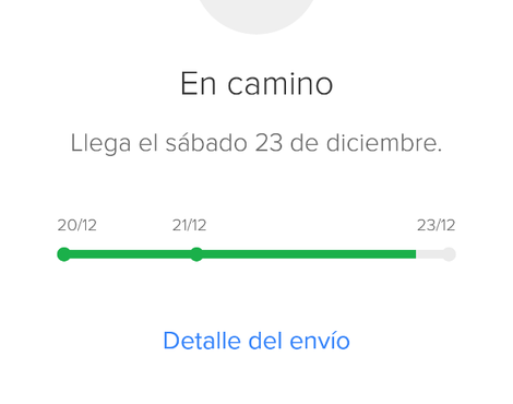 Que llegue el producto que compre hoy mismo o a más tardar mañana