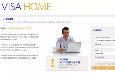 Imposible registrarme en visa home