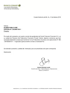 Pedir libre de deuda de garbarino y targeta ahoping    y q me borren del verras