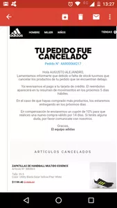 Reintegro de dinero!!