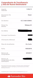 [STEAM]Acreditación de pago y autorización de juego