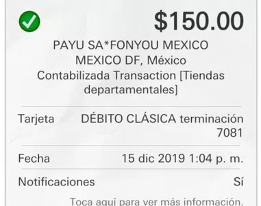 Cargo no reconocido