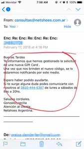 Gestión satisfactoria de giftcard