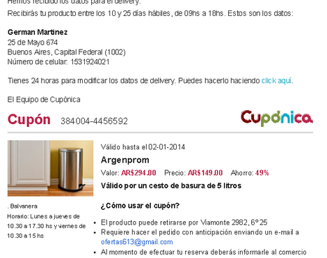 No recibí el producto ni respuesta de la empresa