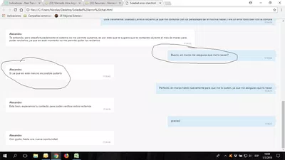 Eliminar un reclamo que abrió un cliente por error
