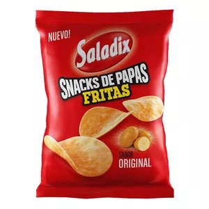 Hola mi reclamo es que hoy compre un snaks de papas fritas,de la marca saladix,y