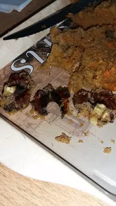 Reclamo budín zanahorias ::: nuez pelada entera con cascara divisoria