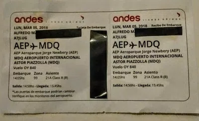 Estafa conjunta entre despegar y andes líneas aéreas