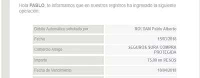 Solicito dar de baja el debito automatico y reintegro del dinero en cuestion