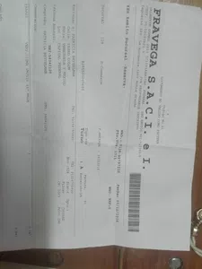 Factura de compra de un producto
