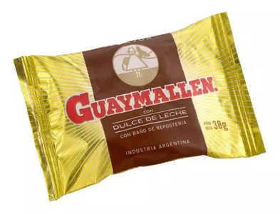 Alfajor con pelusa blanca