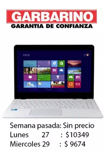 Sobreprecio en garbarino