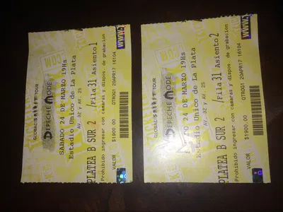 Devolución importe de entradas depeche mode