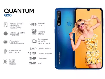 Quantum Q20 No carga y no muesta q está cargando solo se prende y se paga