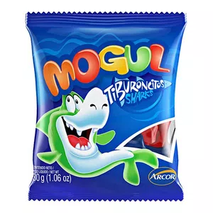 Gomitas tiburoncitos shark vinieron de un mismo sabor en un paquete