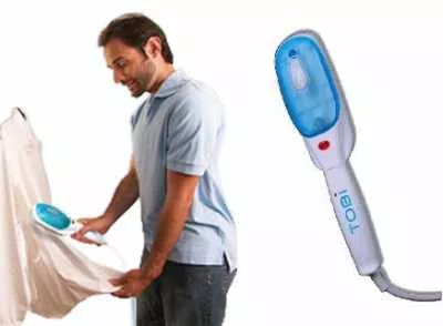 La plancha de mano a vapor o la plata