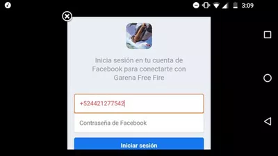 Facebook de contraseña de free fire