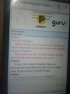 Baja de servicio hibu