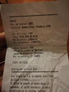 No recibí mí recarga a mí celular