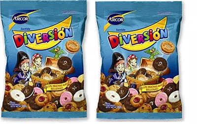 Galletas con la tapa dada vuelta