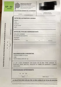 Perdí el formulario gp-01