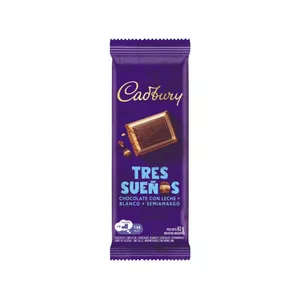 El chocolate está incompleto y roto