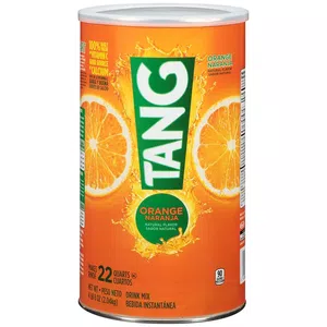Es un sobre de jugo tang más chico y menos cantidad