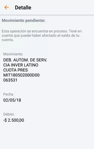 Débito de servicios