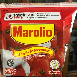 Compre un pure de tomate marolio y vino podrido